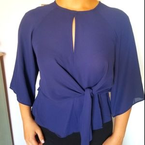 Chocolate USA navy blue blouse